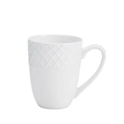MIKASA Trellis White Set Of 4 Mugs -Tableware Shop trellis white set of 4 mugs K45216694 2