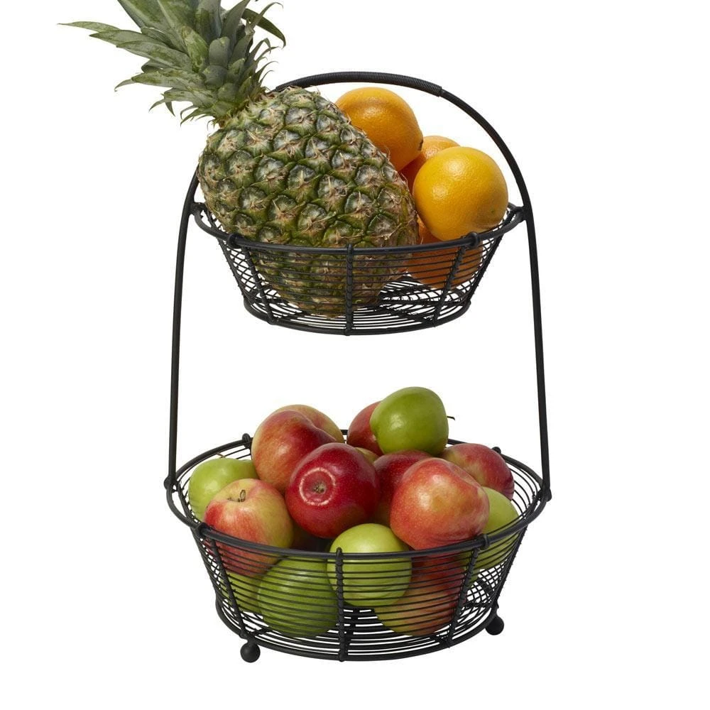 Tulsa 2 Tier Fruit Storage Basket 3 Tulsa 2 Tier Fruit Storage Basket
