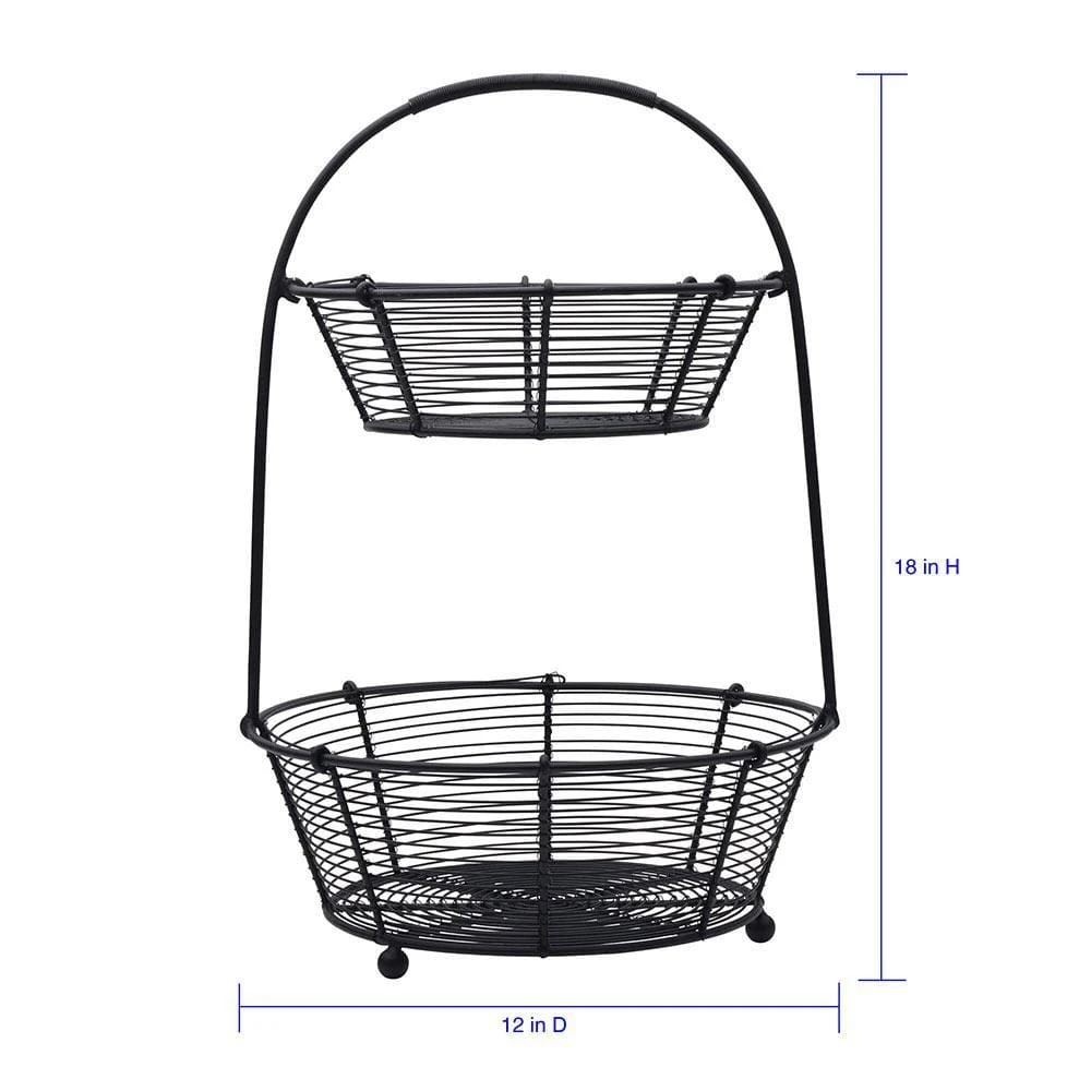 Tulsa 2 Tier Fruit Storage Basket 5 Tulsa 2 Tier Fruit Storage Basket - Image 3