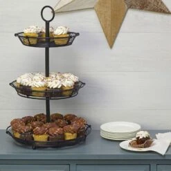 Tulsa Adjustable 3 Tier Serving Stand -Tableware Shop tulsa adjustable 3 tier serving stand 5282085 2