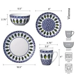 MIKASA Vienna 16 Piece Dinnerware Set, Service For 4 -Tableware Shop vienna 16 piece dinnerware set service for 4 5279156 7