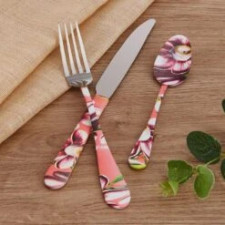 Vintage Botanical 3 Piece Flatware Set -Tableware Shop vintage botanical 3 piece flatware set 5279080 2