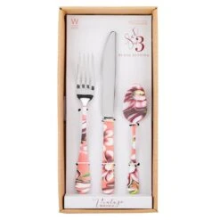 Vintage Botanical 3 Piece Flatware Set -Tableware Shop vintage botanical 3 piece flatware set 5279080 4
