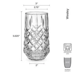 MIKASA Wesley Set Of 4 Highball Glasses -Tableware Shop wesley set of 4 highball glasses 5294199 4