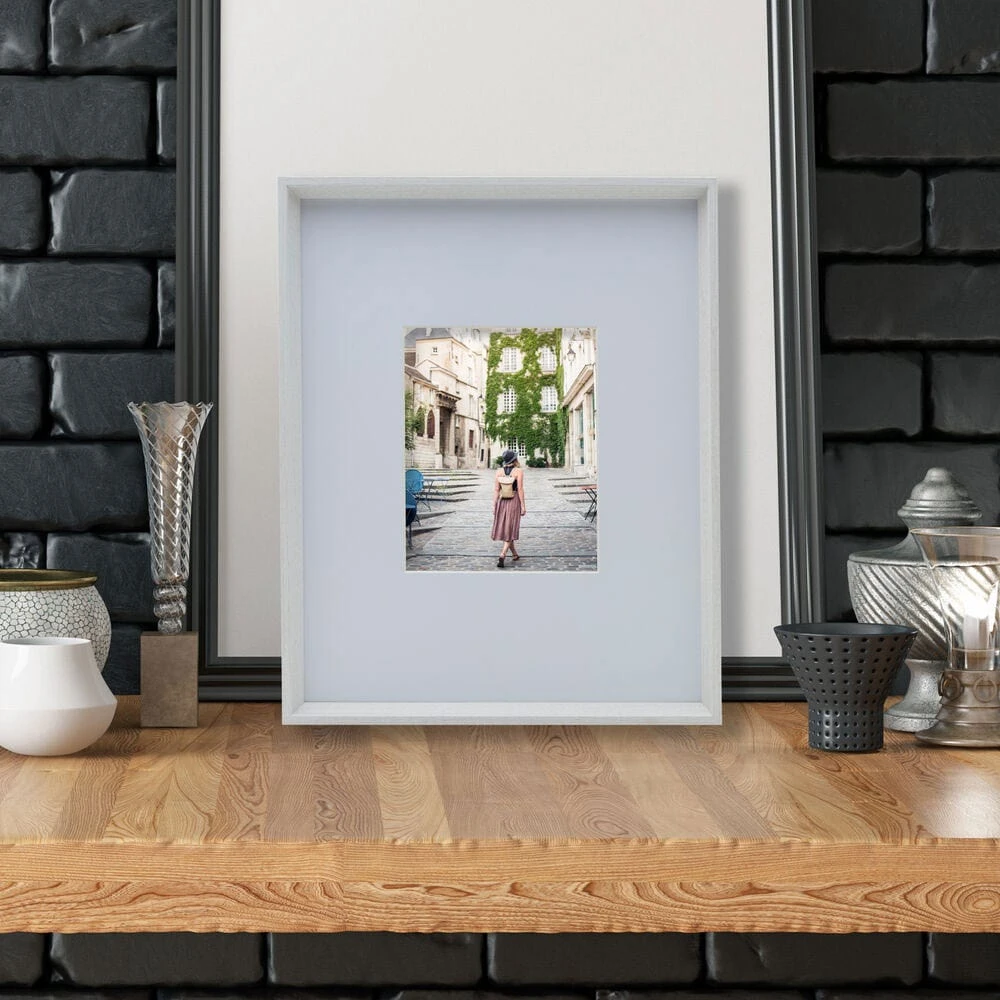 White 16 X 20 Gallery Frame, Matted To 8 X 10 4 White 16 X 20 Gallery Frame, Matted To 8 X 10 - Image 2