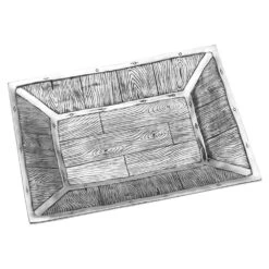 Wild Wood Large Rectangular Tray