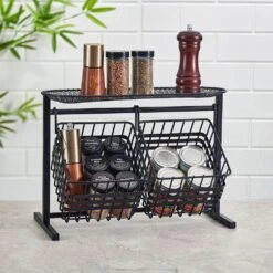 Wrapped Band 2 Tier Storage Basket 9 Wrapped Band 2 Tier Storage Basket -Tableware Shop wrapped band 2 tier storage basket 5293508 2